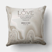 愛聖なる書物、 経典聖句エペソ4結婚:2の クッション (裏面)