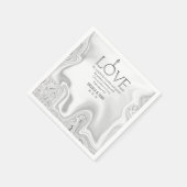 愛聖なる書物、 経典聖句エペソ4結婚:2の スタンダードカクテルナプキン (角)