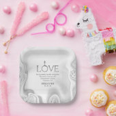 愛聖なる書物、 経典聖句エペソ4結婚:2の ペーパープレート (パーティー)