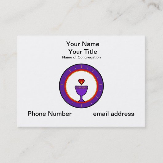 愛聖餐杯のカスタマイズ可能な名刺 名刺 (正面)