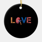 愛腎臓器腎臓学 セラミックオーナメント (正面)