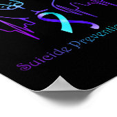 愛自殺防止認識度リボンサポート ポスター (角)