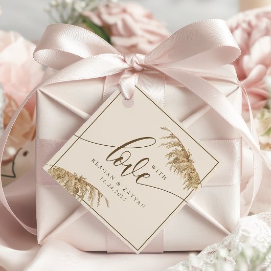 愛自然の花結婚咲き フェイバータグ