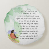 愛自然感動的の木キルマー投げ ラウンドクッション (裏面)