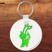 愛舎白熱［赤熱］光を放つ キーホルダー (正面)