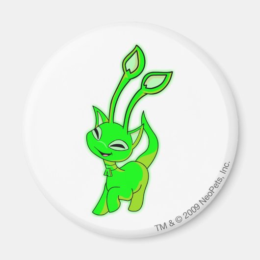 愛舎白熱［赤熱］光を放つ マグネット (正面)