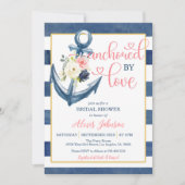 愛航海のブライダルシャワー(P/S)によるアンカー 招待状 (正面)