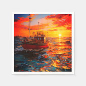 愛船 スタンダードカクテルナプキン (正面)