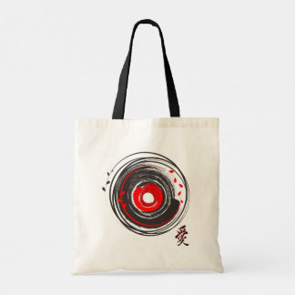 愛色彩の鮮やかという言葉でビニールのレコードを磨く トートバッグ
