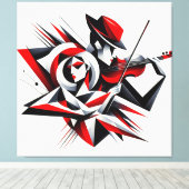 愛芸術的と音楽 キャンバスプリント (インサイチュ (ウッドフロア))