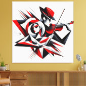 愛芸術的と音楽 キャンバスプリント (インサイチュ (リビング))