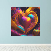 愛芸術的 キャンバスプリント (インサイチュ (ウッドフロア))