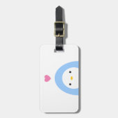 愛荷物のラベルのペンギン ラゲッジタグ (正面縦)