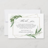 愛葉した記憶の中の人生のお祝い サンキューカード (正面)