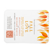 愛葉の秋の流しオ結婚レンジ マグネット (横)