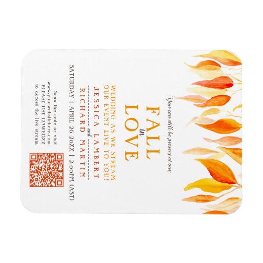 愛葉の秋の流しオ結婚レンジ マグネット (横)