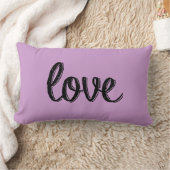 愛藤色の枕 ランバークッション (ブランケット)