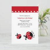 愛虫の誕生日のパーティの招待状 招待状 (スタンド正面)