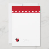 愛虫の誕生日のパーティの招待状 招待状 (裏面)