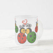 愛虫 フロストグラスマグカップ (正面右)