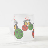 愛虫 フロストグラスマグカップ (正面左)