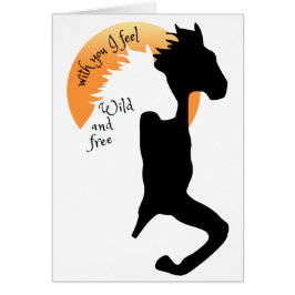 愛表現よ、私は野生と感じ自由の馬