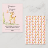 愛装ベビー鹿おむつラッフルチケット エンクロージャーカード (正面/裏面)