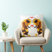 愛装飾用クッションのミツバチ(20 x 20") クッション (椅子)