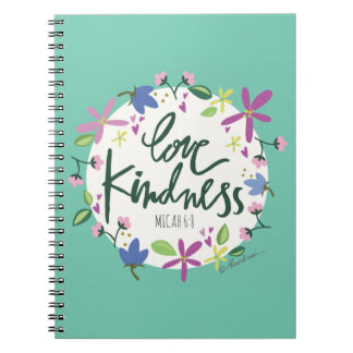 愛親切さの螺線形ノート ノートブック