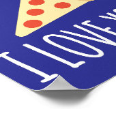 愛親愛してるピザ ポスター (角)