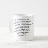 愛詩および赤いバラの芽 コーヒーマグカップ (正面左)