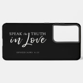 愛話の真実エペソ4:15電話ケース SAMSUNG GALAXYケース (左側面)