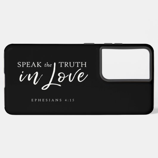 愛話の真実エペソ4:15電話ケース SAMSUNG GALAXYケース (左側面)