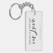 愛話の真理4:15聖書の聖句 キーホルダー (正面左)