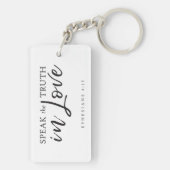 愛話の真理4:15聖書の聖句 キーホルダー (裏面)