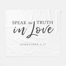 愛話の真理4:15聖書の聖句 フリースブランケット