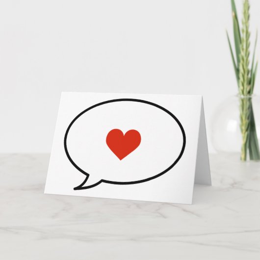 愛話の カード (正面)
