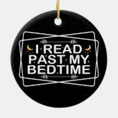愛読人よ私は引用文の寝る時に過去すおもしろい セラミックオーナメント (裏面)