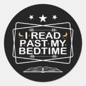 愛読人よ私は引用文の寝る時に過去すおもしろい ラウンドシール (正面)