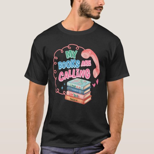 愛読家のための本の呼び声 Tシャツ (正面)