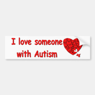 愛誰かw/Autism バンパーステッカー
