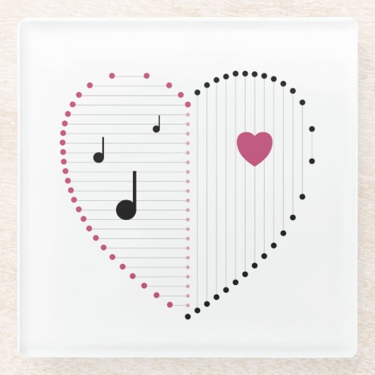 愛調和 ガラスコースター (正面)