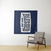 愛賛美付き（青い背景） タペストリー (インサイチュ(横))