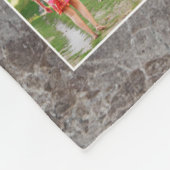 愛賛美24の家族フォトコラージュ フリースブランケット (角)