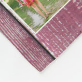 愛賛美24の家族フォトコラージュ フリースブランケット (角)