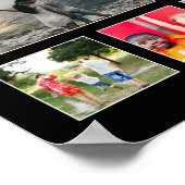 愛賛美24の家族フォトコラージュ ポスター (角)