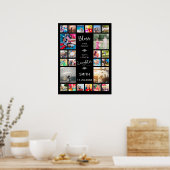 愛賛美24の家族フォトコラージュ ポスター (キッチン)