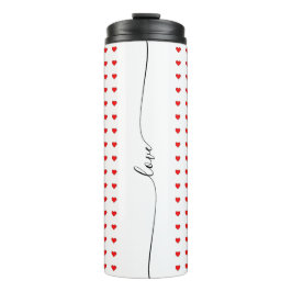 愛赤いハートエレガントシームレスパターン タンブラー