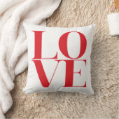 愛赤と白バレンタインデー枕 クッション (ブランケット)