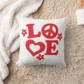 愛赤と白バレンタインデー枕 クッション (ブランケット)